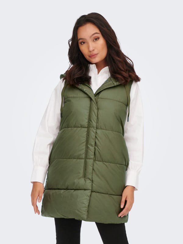 GL SUIT vrouwen capuchon gewatteerde Gilet lichtgewicht