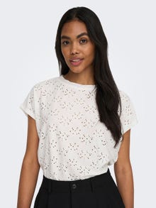 ONLY Loose fit Top -Cloud Dancer - 15231005