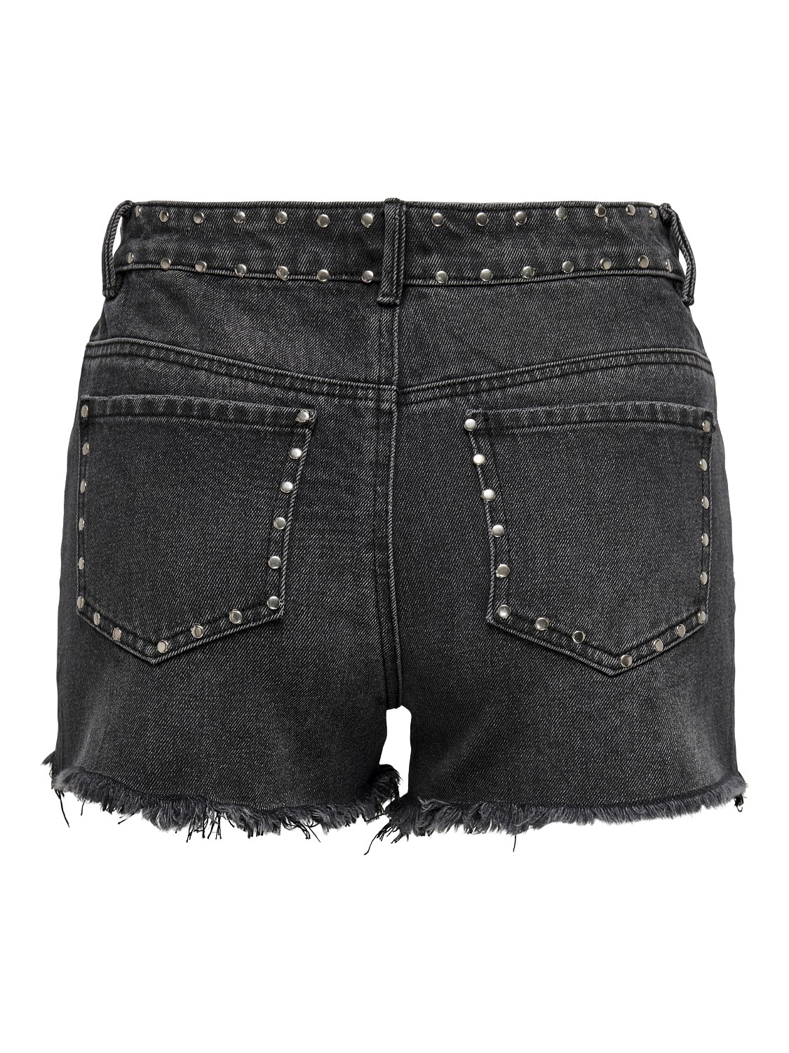 ONLY Normal geschnitten Hohe Taille Shorts -Black Denim - 15231006