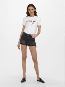 ONLY ONLPacy hw studded Denim shorts -Black Denim - 15231006