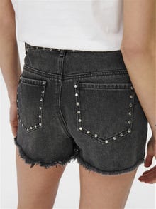 ONLY ONLPacy HW Studded Jeansshorts -Black Denim - 15231006
