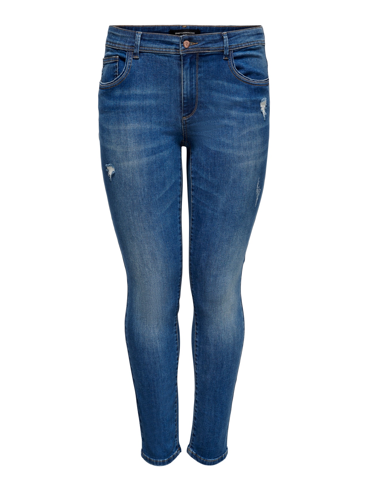 ONLY Skinny Fit Medelhög midja Jeans -Medium Blue Denim - 15231027