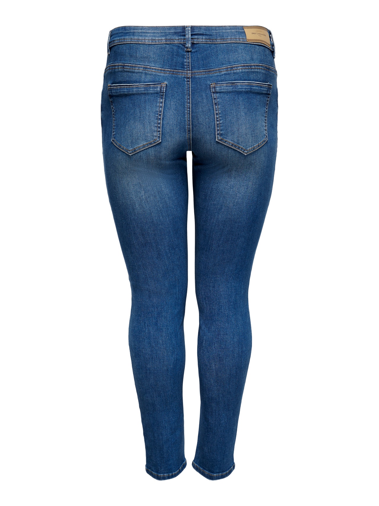 ONLY Skinny Fit Middels høy midje Jeans -Medium Blue Denim - 15231027