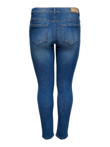 ONLY Skinny Fit Middels høy midje Jeans -Medium Blue Denim - 15231027