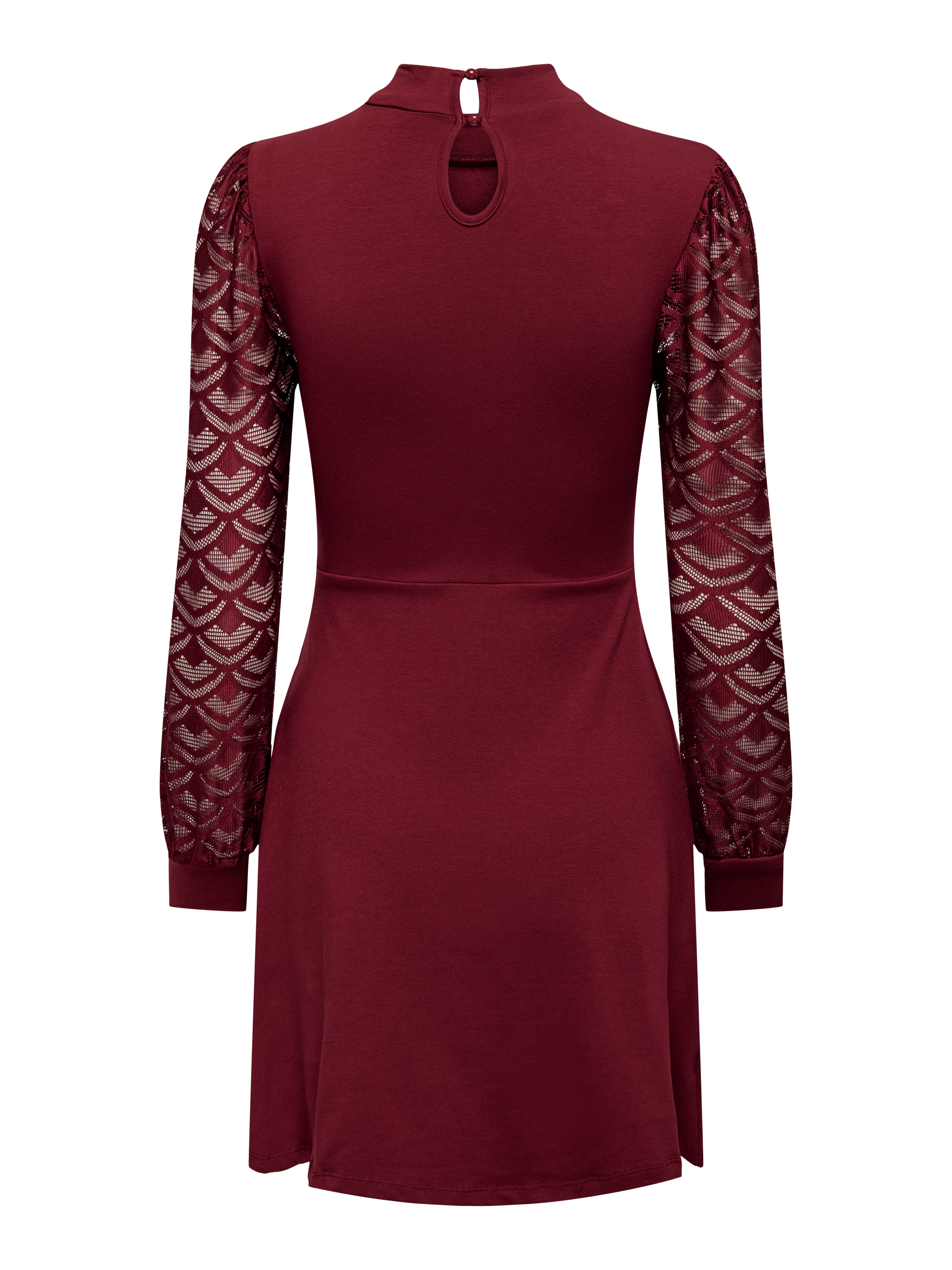 Topshop burgundy store lace dress