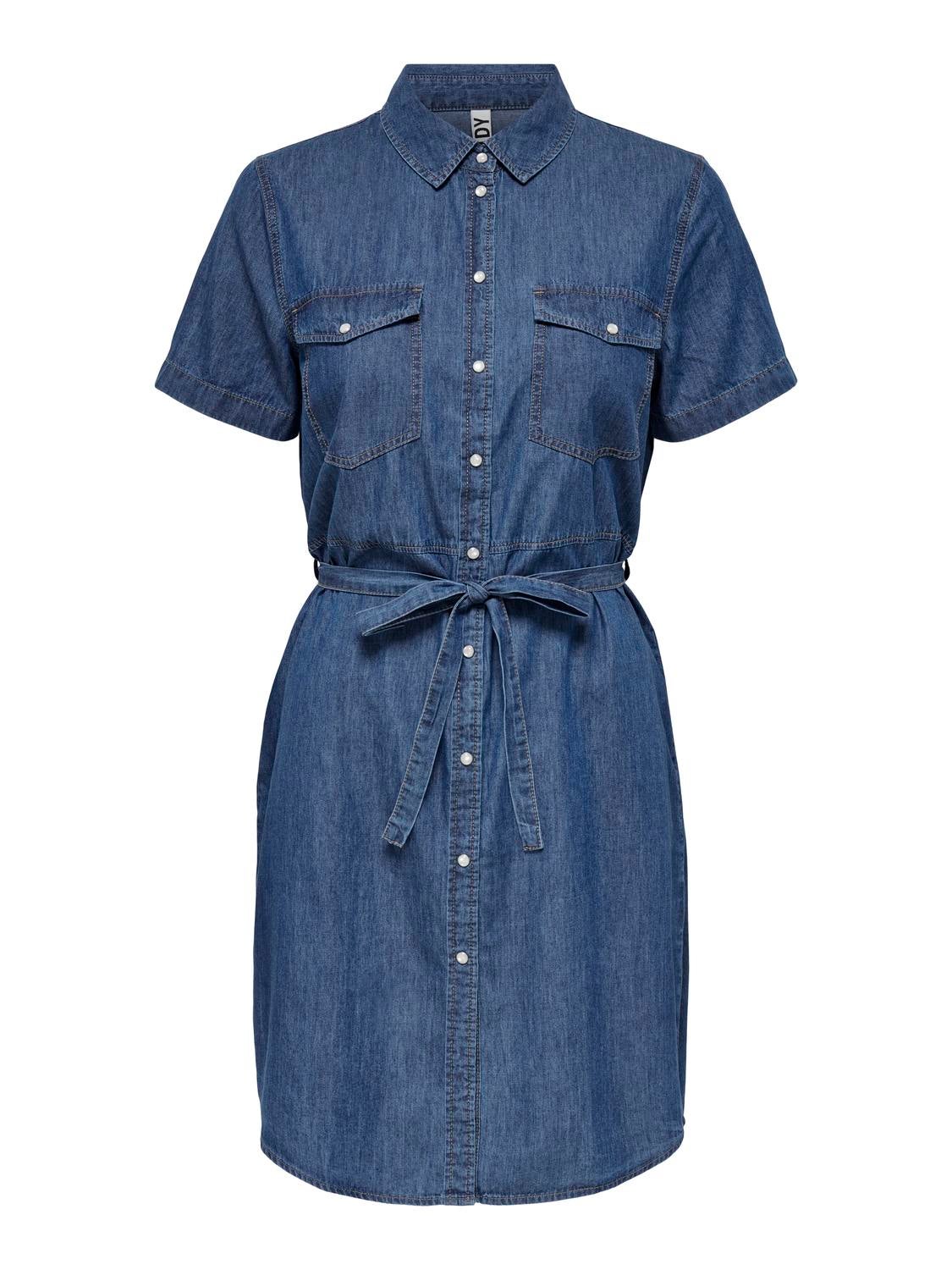 Short denim sale shirt dress