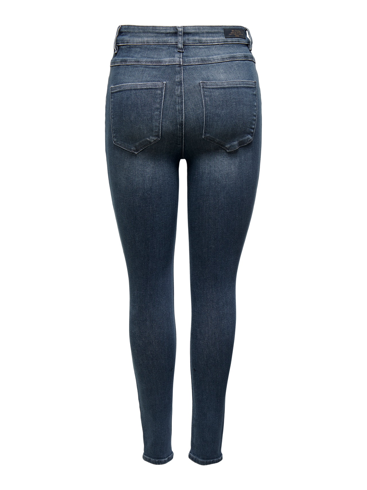 ONLY ONLMILA High Waist SKINNY ANKLE Jeans -Blue Black Denim - 15231285