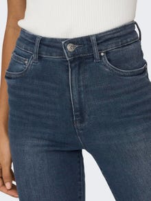 ONLY Skinny Fit Hohe Taille Jeans -Blue Black Denim - 15231285