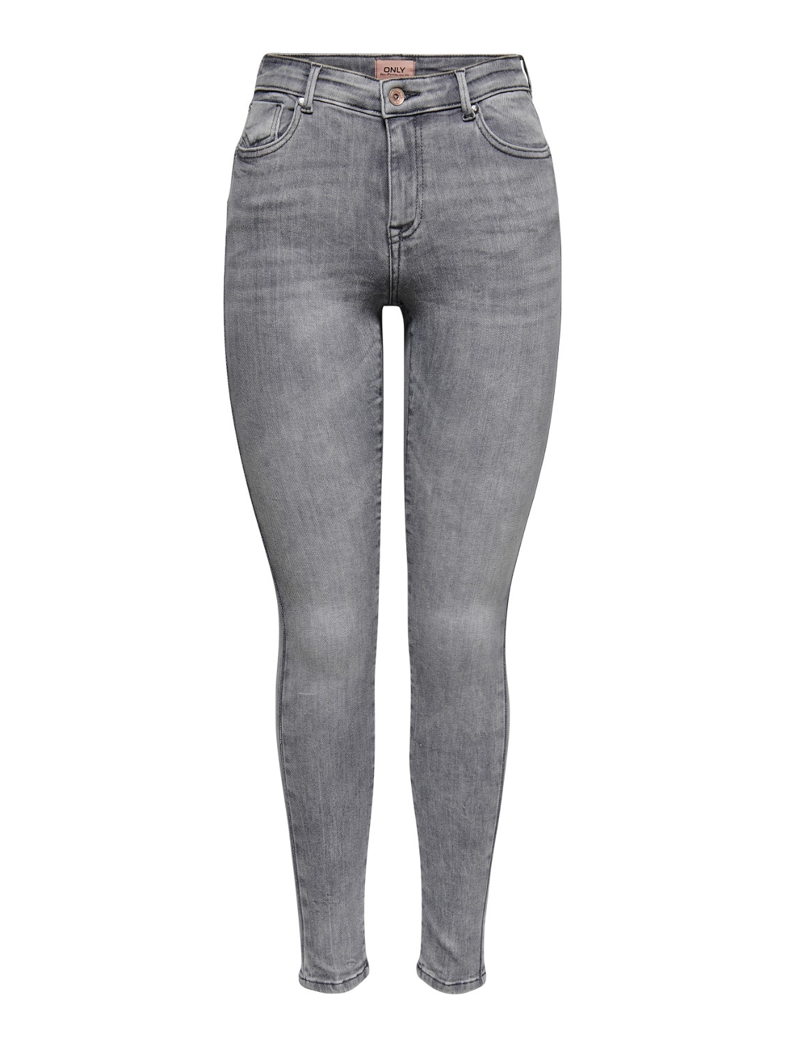 ONLY ONLPower Life Mid Push Up Skinny Fit Jeans -Grey Denim - 15231450