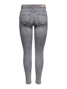 ONLY ONLPOWER Taille moyenne Skinny Fit Jeans -Grey Denim - 15231450