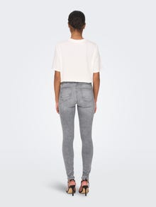 ONLY ONLPOWER Taille moyenne Skinny Fit Jeans -Grey Denim - 15231450