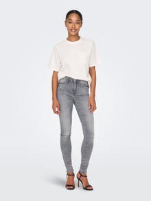 ONLY Jeans Skinny Fit Taille moyenne -Grey Denim - 15231450