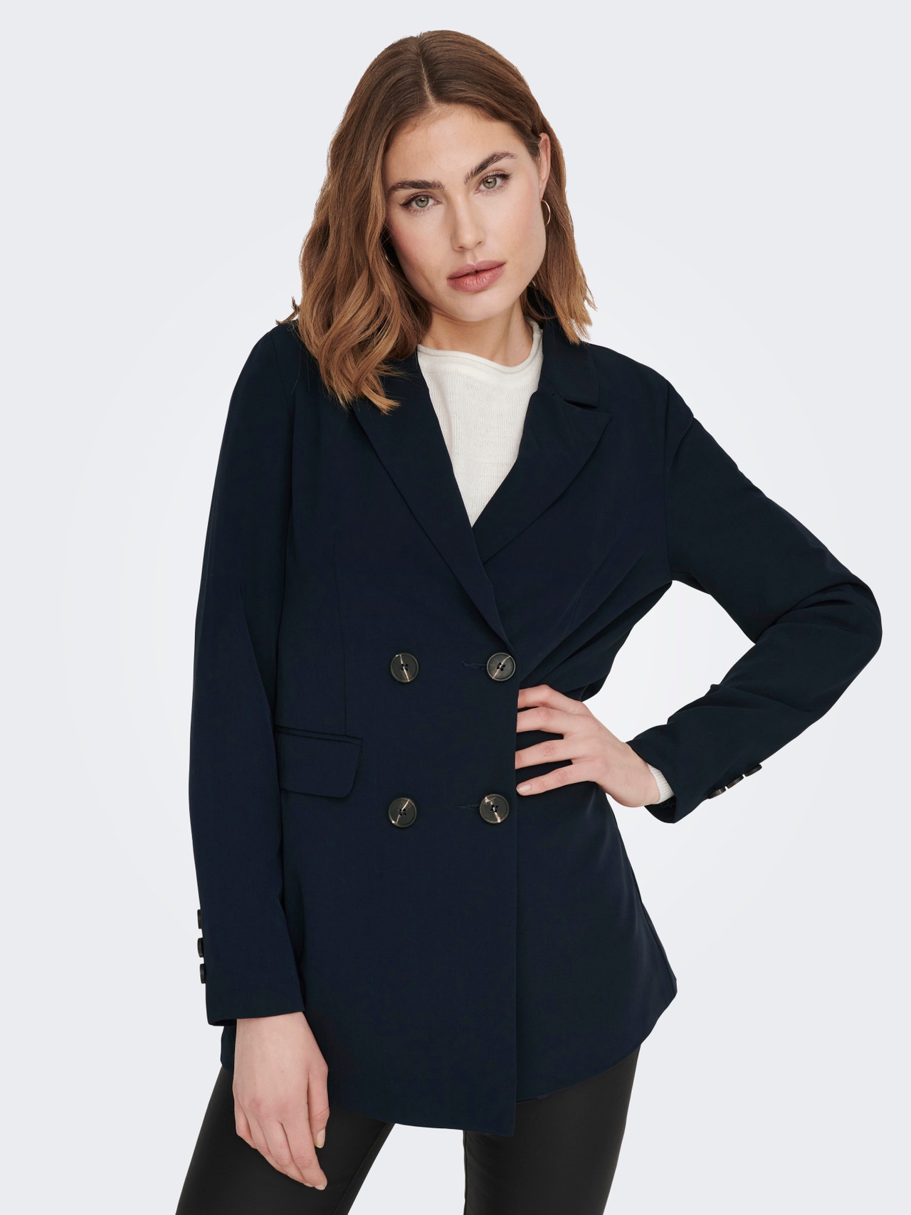 ONLY Blazers Loose Fit Col à revers -Sky Captain - 15231583