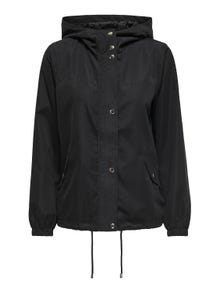 ONLY Hooded Jacket -Black - 15231644