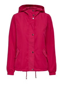 ONLY Hood Jacket -Persian Red - 15231644