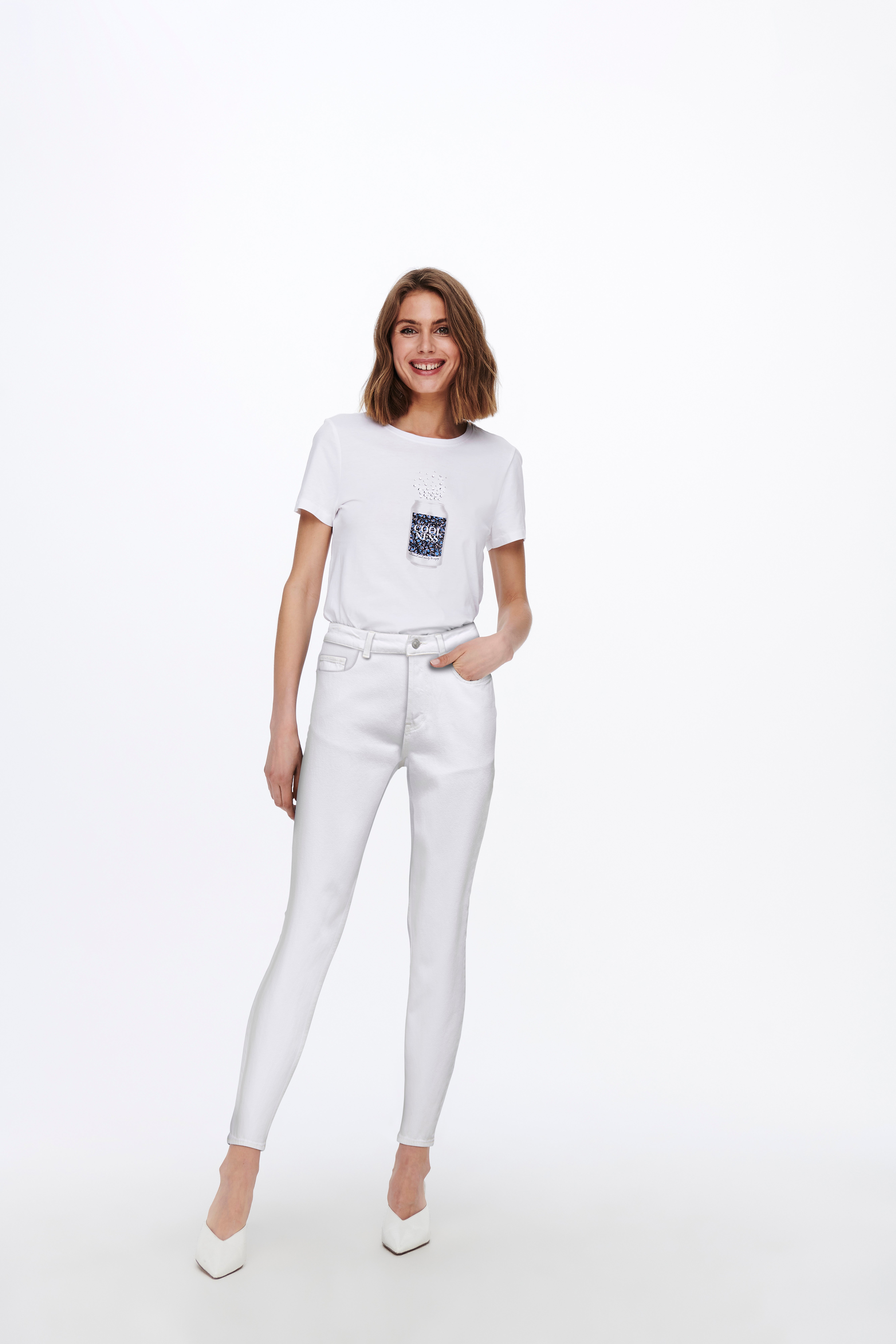 Onlana Mittlere Taille Skinny Fit Jeans