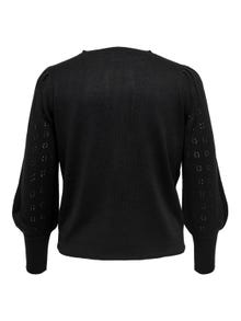 ONLY Pull-overs Col rond Manches bouffantes -Black - 15231765