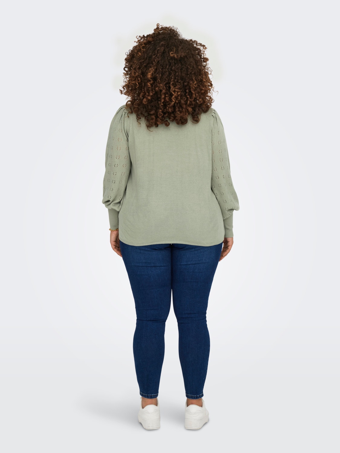 ONLY Curvy knitted Pullover -Seagrass - 15231765