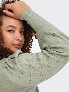ONLY Curvy knitted Pullover -Seagrass - 15231765