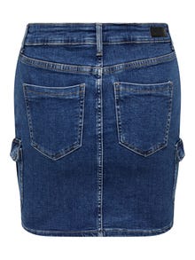 ONLY Mid waist Mini-rok -Medium Blue Denim - 15231791