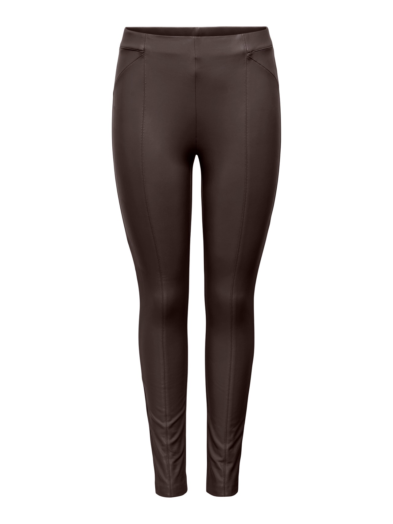 ONLY Faux leather Leggings -Mulch - 15231825