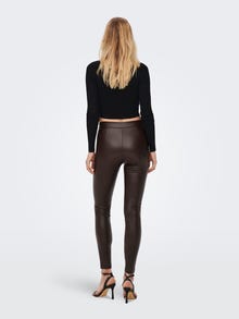 ONLY Kunstleder Leggings -Mulch - 15231825