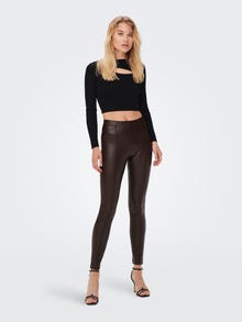 ONLY Kunstleder Leggings -Mulch - 15231825