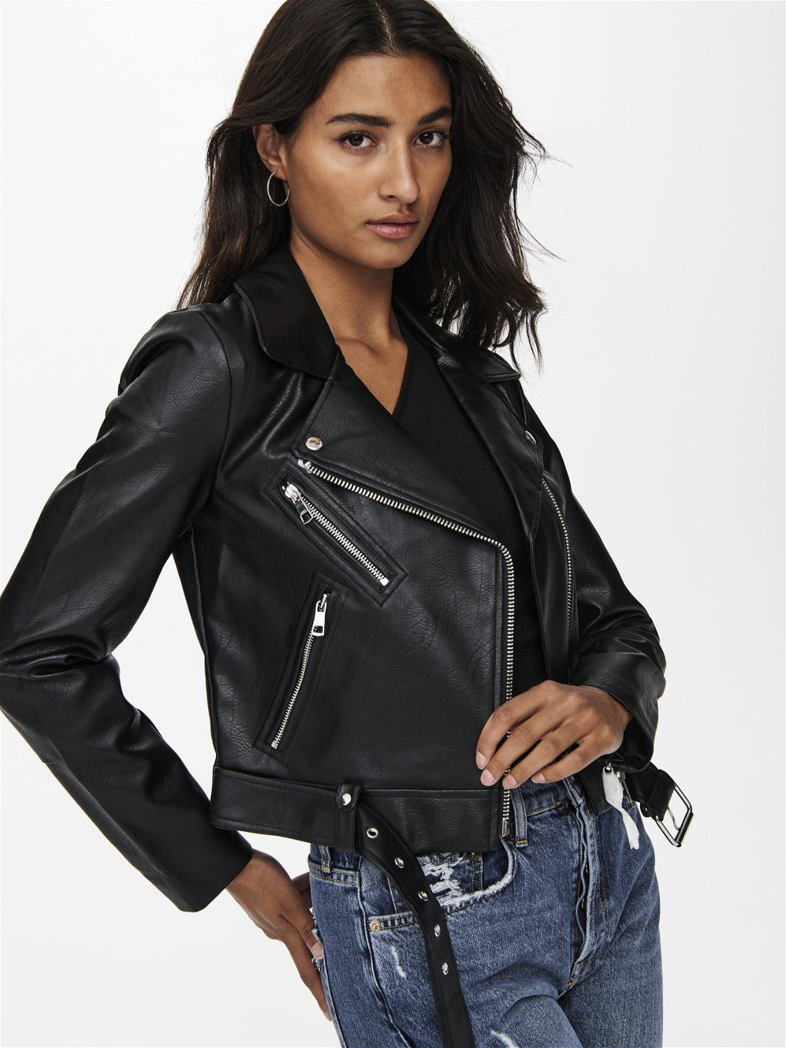 Only leather hot sale look jacket