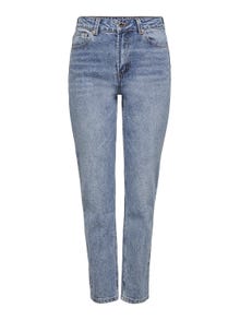 ONLY Petite ONLEmily ankle high waisted jeans -Medium Blue Denim - 15232159