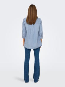ONLY Løstsiddende Denimskjorte -Medium Blue Denim - 15232224