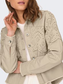ONLY Spread collar Dropped shoulders Jacket -Irish Cream - 15232378