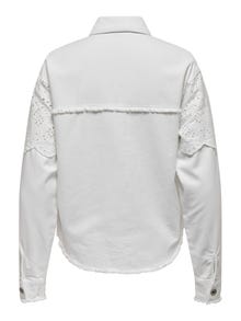 ONLY Spread collar Dropped shoulders Jacket -Bright White - 15232378