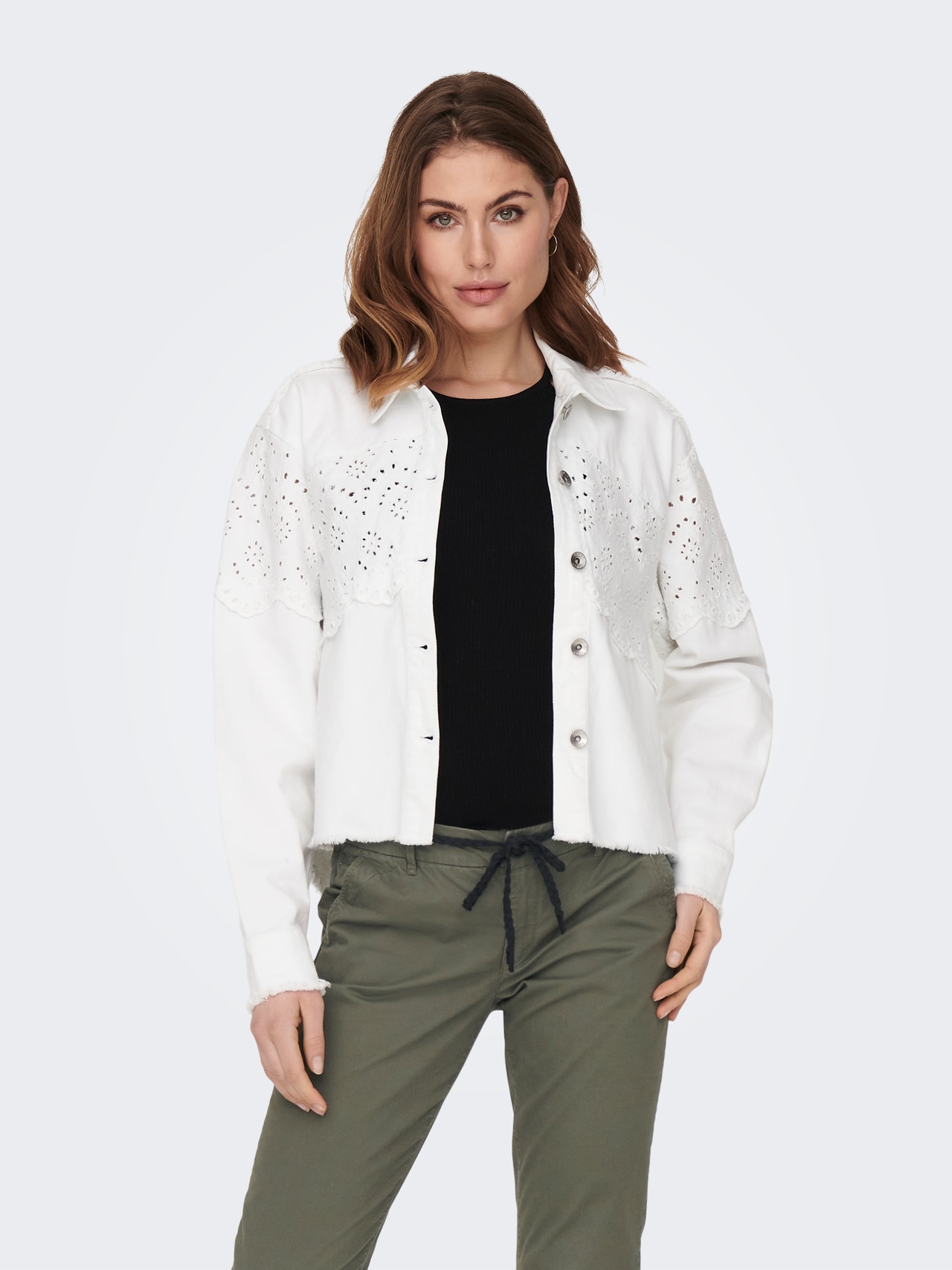 ONLY Jacket with details -Bright White - 15232378
