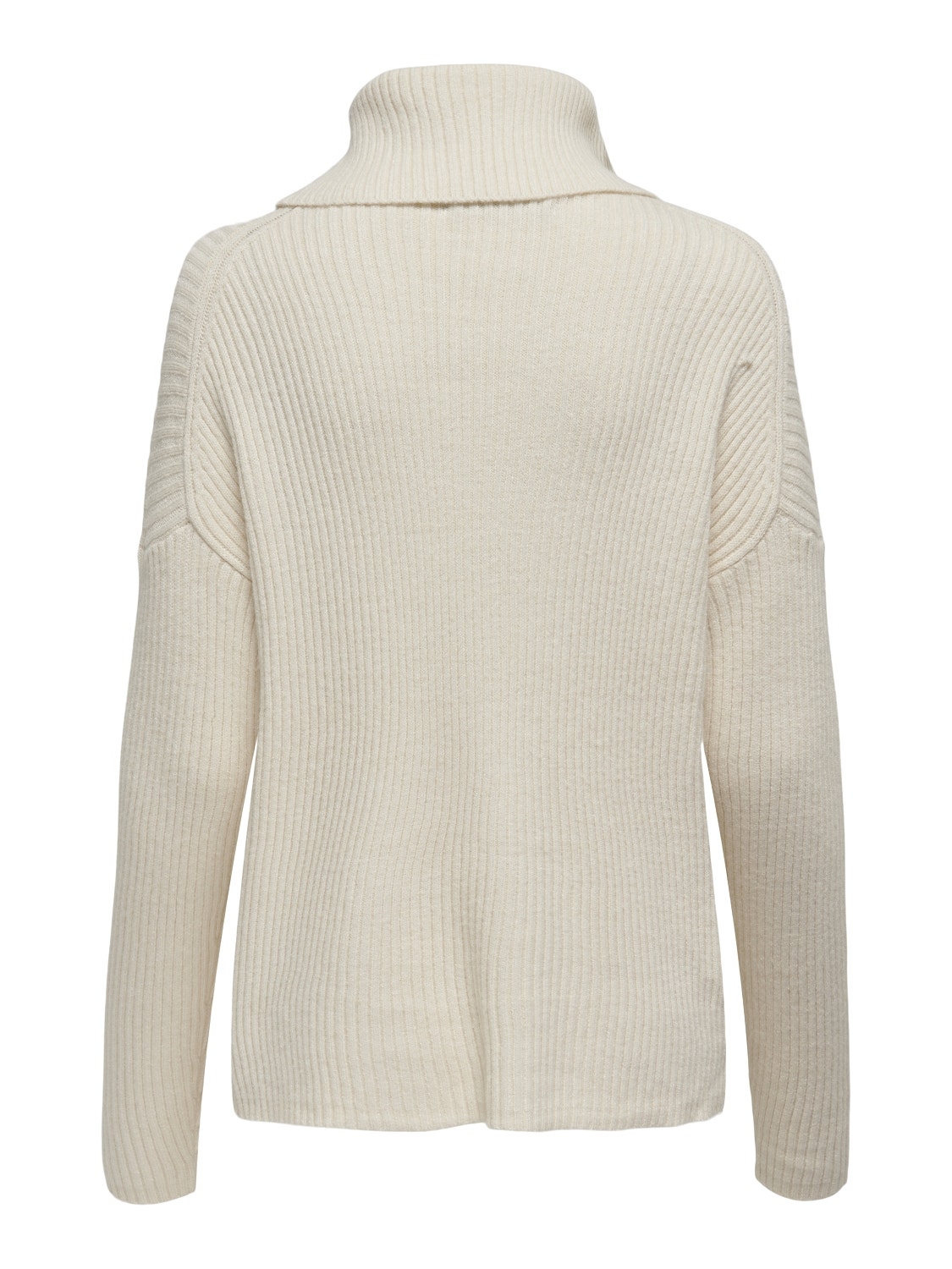 ONLY Cowl neck knitted Pullover -Whitecap Gray - 15232493