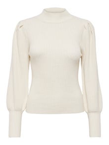 ONLY Høyhalset Strikket pullover -Whitecap Gray - 15232494