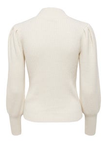 ONLY Høyhalset Strikket pullover -Whitecap Gray - 15232494