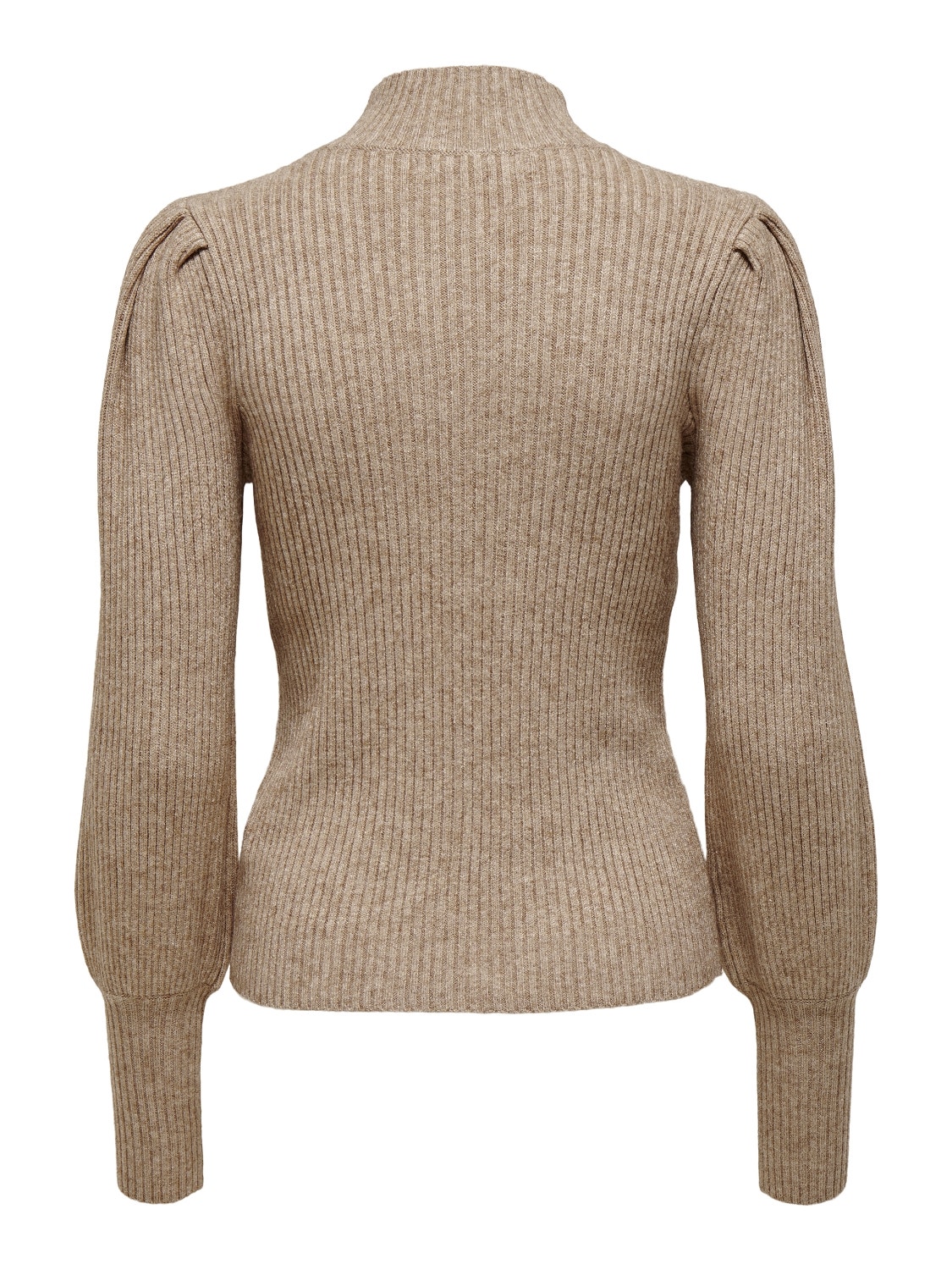 ONLY Hoge hals Ballonmouwen Pullover -Toasted Coconut - 15232494