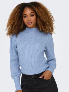 ONLY High neck Balloon sleeves Pullover -Allure - 15232494