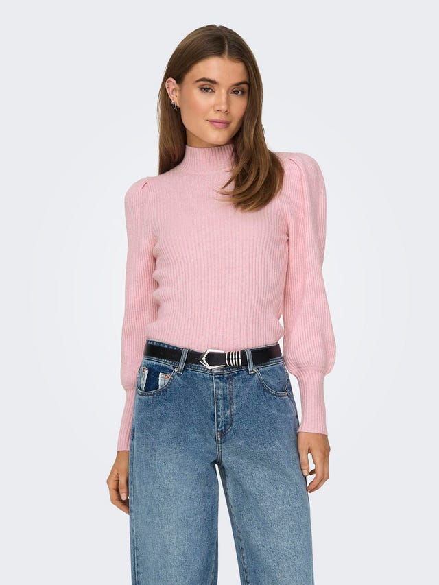 ONLY High neck Balloon sleeves Pullover - 15232494