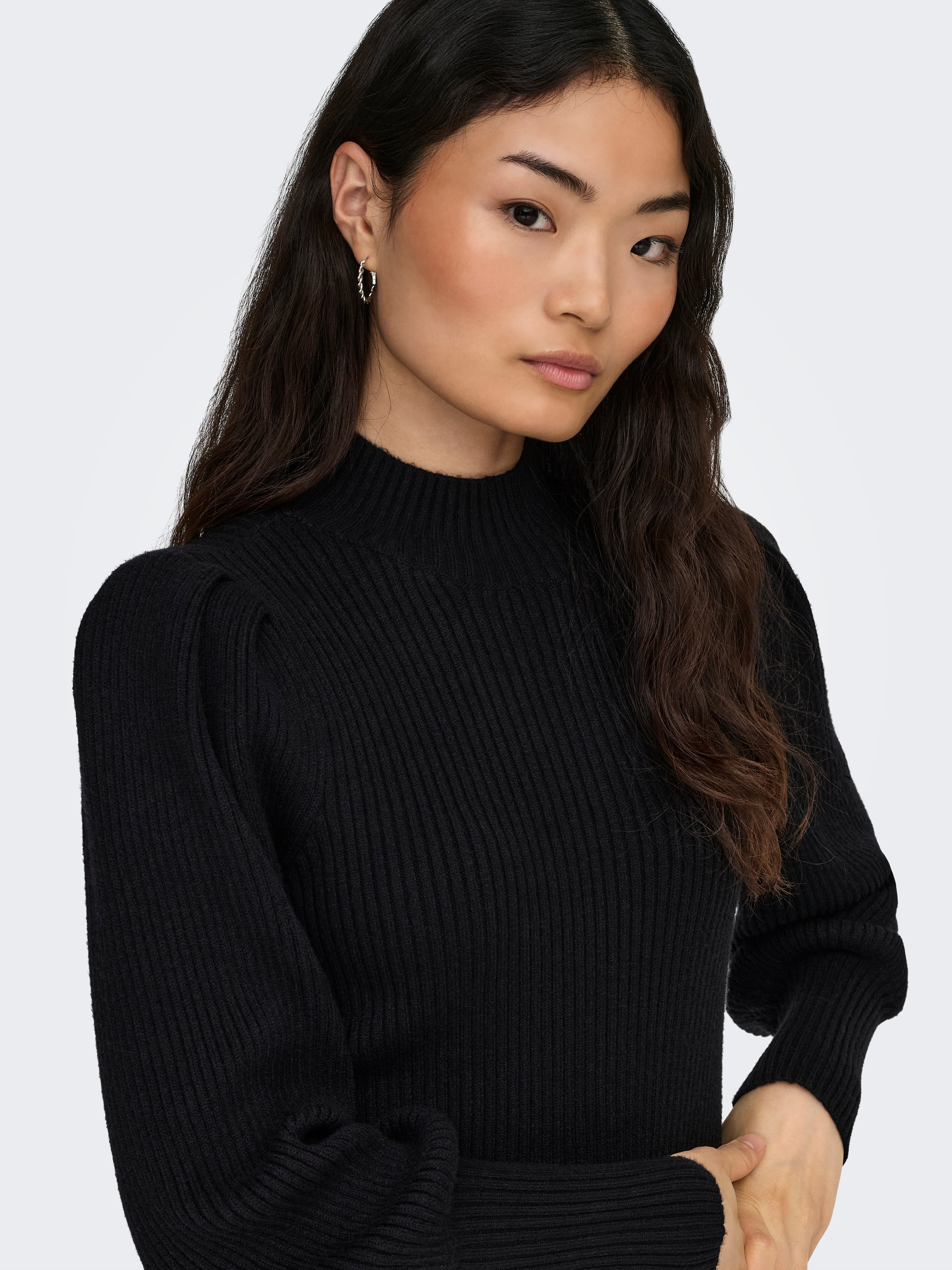 Long sleeved knit Dress | Black | ONLY®