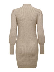 ONLY Mini knit dress with long sleeves -Mocha Meringue - 15232502