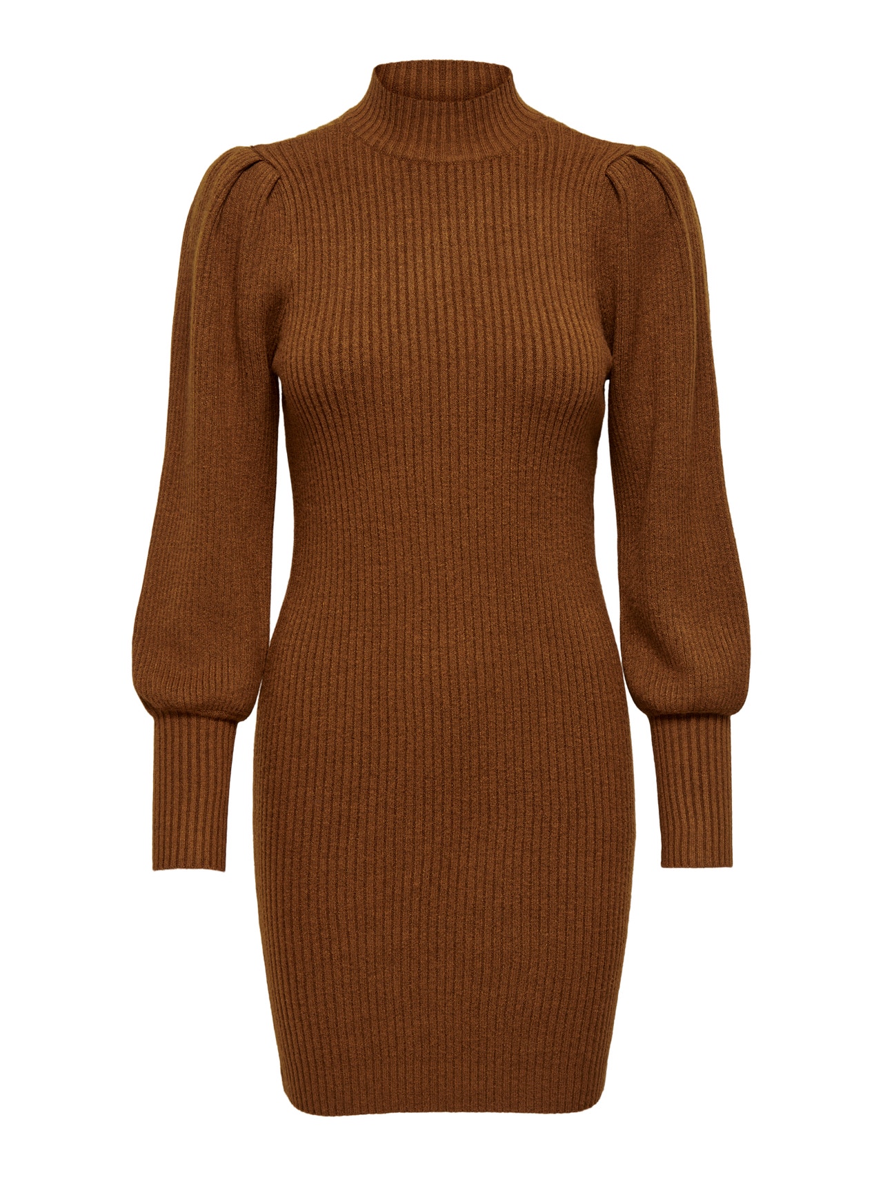 ONLY Mini knit dress with long sleeves -Argan Oil - 15232502