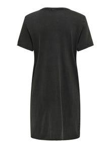 ONLY Regular Fit Round Neck Long dress -Black - 15232549