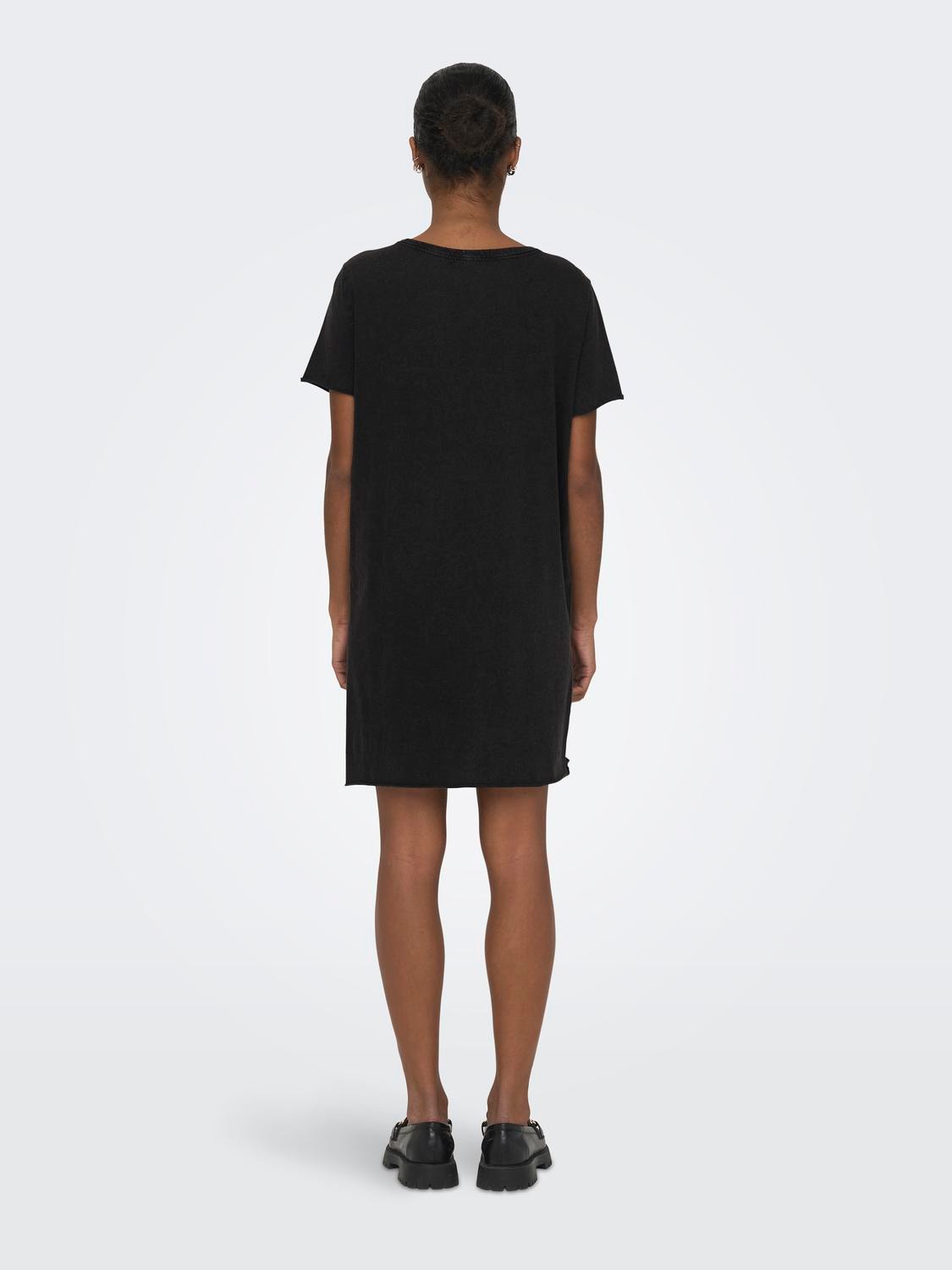 ONLY Regular fit O-hals Lange jurk -Black - 15232549