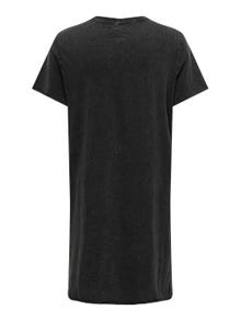 ONLY Vestido largo Corte regular Cuello redondo -Black - 15232549