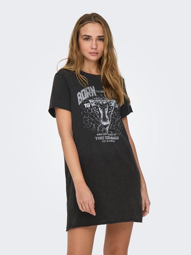 ONLY Short T-Shirt Dress - 15232549