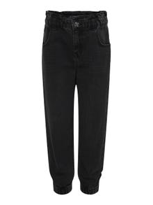 ONLY Carrot Fit High waist Elasticated hems Jeans -Black - 15232648