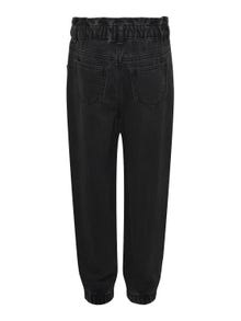ONLY Karotte Hohe Taille Gummizug Jeans -Black - 15232648