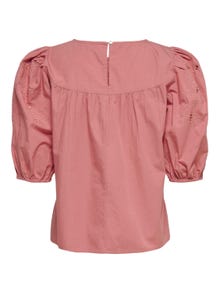 ONLY Mangas abullonadas Top -Dusty Rose - 15232868