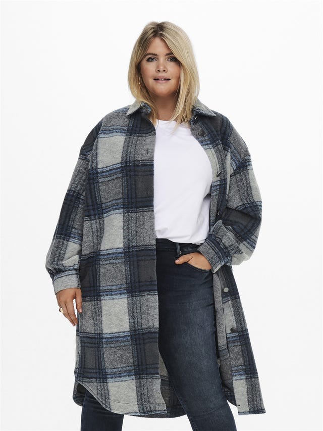ONLY Curvy checked Shacket - 15233008
